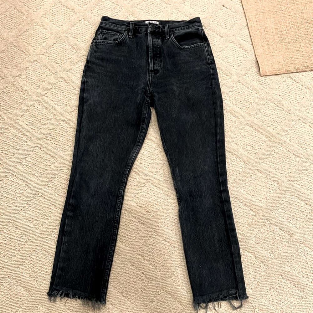 Agolde Riley Jeans 26 washed black